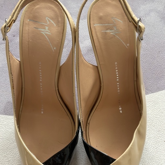 Authentic GIUSEPPE ZANOTTI sling back peep toe pump - Picture 7 of 10